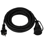 REV 0065109 Prolunga in Gomma IP44 Uso Esterno 10 m 1 Presa Schuko 16 A 3500 W colore Nero