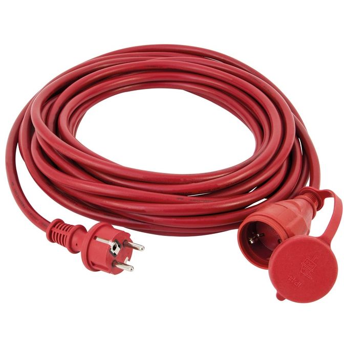 REV 0065269 Prolunga in Gomma IP44 25 m 3G1,5 mm² 16 A 3680 W colore Rosso