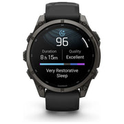 Garmin 010-04762-11 f?nix 9 Smartwatch 3,56 cm (1.4'') AMOLED Touchscreen 454 x 454 Pixel Titanio 47 mm con Cinturino Grigio colore Titanio