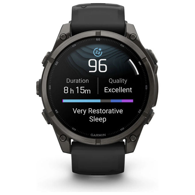 Garmin 010-04762-11 f?nix 9 Smartwatch 3,56 cm (1.4'') AMOLED Touchscreen 454 x 454 Pixel Titanio 47 mm con Cinturino Grigio colore Titanio