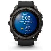 Garmin 010-04763-11 f?nix 9 Smartwatch 51 mm Display AMOLED 1.4'' Memoria 64 GB GPS Wi-Fi Cardiofrequenzimetro Cassa Titanio colore Grigio