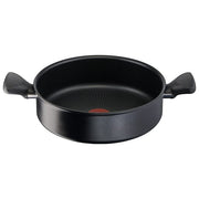 Lagostina 2100129530 Rigenera Green Casseruola Bassa Antiaderente in Alluminio 100% Riciclato 24 cm per Induzione Gas e Forno con Indicatore Lagospot colore Nero