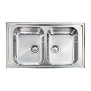 CM 011444XCSSX Cometa Lavello da incasso 2 vasche 86x50 cm Acciaio Inox colore Inox Satinato