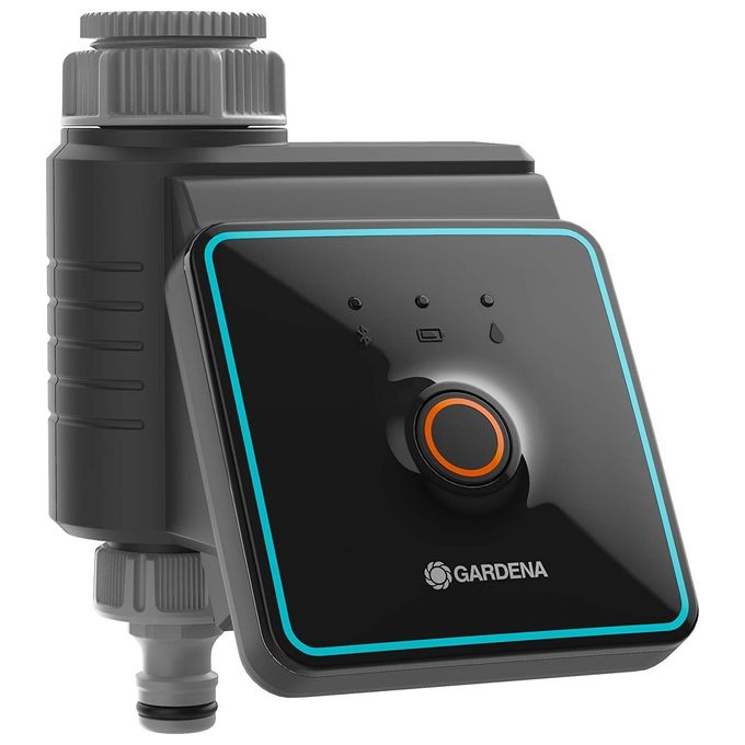 GARDENA 1889-20 Computer per irrigazione Bluetooth con App Controllo Wi-Fi 1 Zona 3 Programmi 12 bar colore Nero Blu