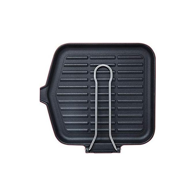 Ilsa 0200I240GBS Dietella Induction Bistecchiera in Ghisa Smaltata Quadrata 24x24 cm colore Rosso