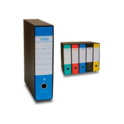 Brefiocart 0201150V Registratore a Leva Protocollo Carta Goffrata 2 Anelli Dorso 8 cm Formato A4 colore Verde