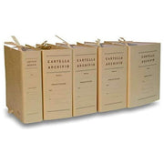 Brefiocart 0202202-20 Faldone Archivio con Lacci Incollati Dorso 20 cm Formato A4 Cartone Rivestito Carta Litografata Effetto Iuta colore Beige