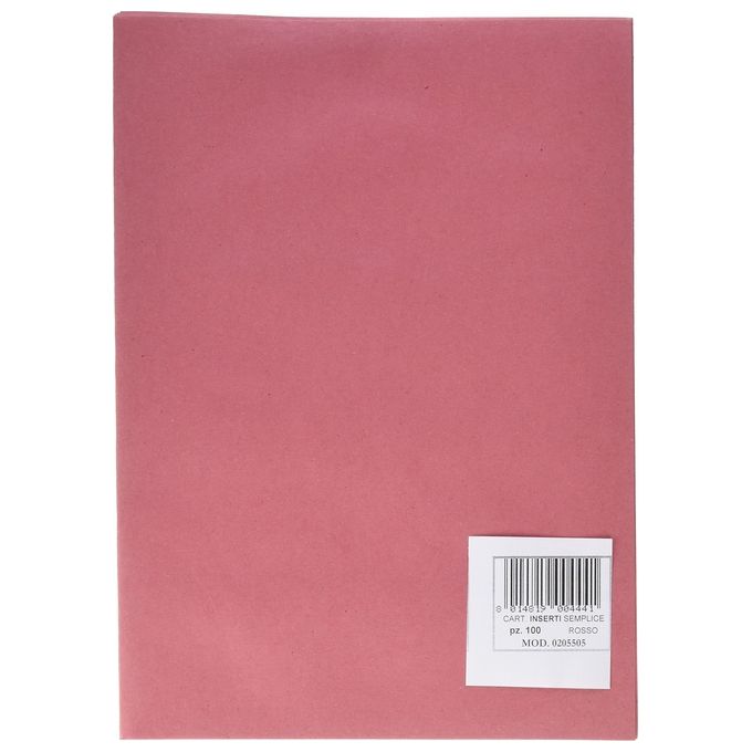 Brefiocart Cf100 Cartelline Semplici Pannose Rosso