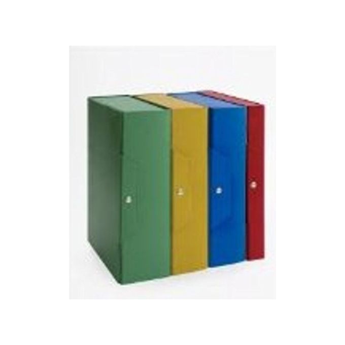 Brefiocart Confezione 5 Cartelle Portaprogetti dorso 6cm 25x35cm blu