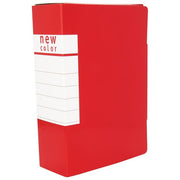 Brefiocart 5 pezzi Cartella Portaprogetti Dorso8cm rosso