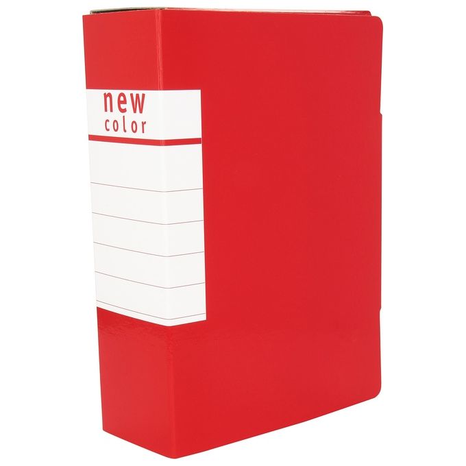 Brefiocart 5 pezzi Cartella Portaprogetti Dorso8cm rosso