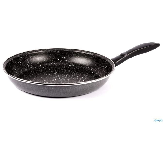 Vitrinor 313427 K2 Padella Antiaderente 22 cm Acciaio Smaltato Effetto Pietra Induzione Lavastoviglie colore Grigio