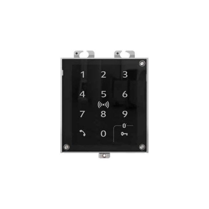 2N 9160347 Access Unit 2.0 Lettore Controllo Accessi Touch Keypad Bluetooth RFID NFC PoE IP54 colore Nero