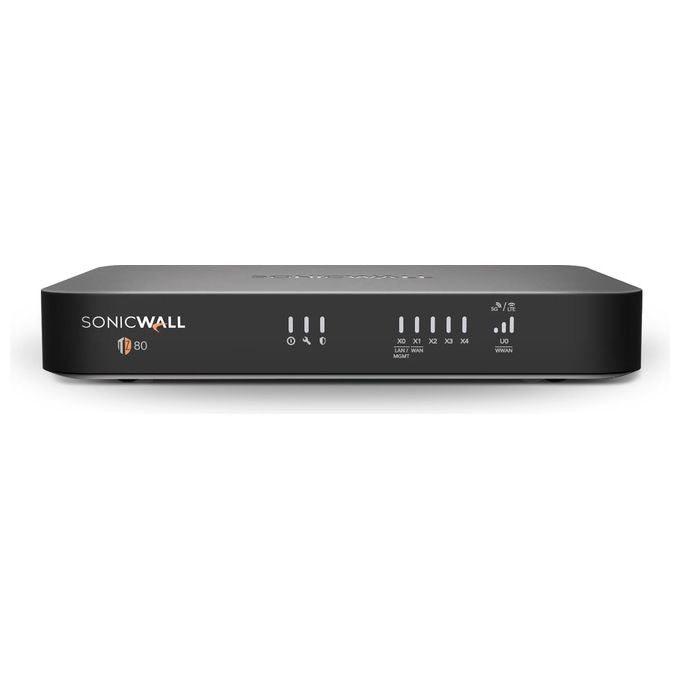 SonicWall TZ80, Dispositivo di Sicurezza, Secure Connect Service Suite, 5 Porte 1GbE