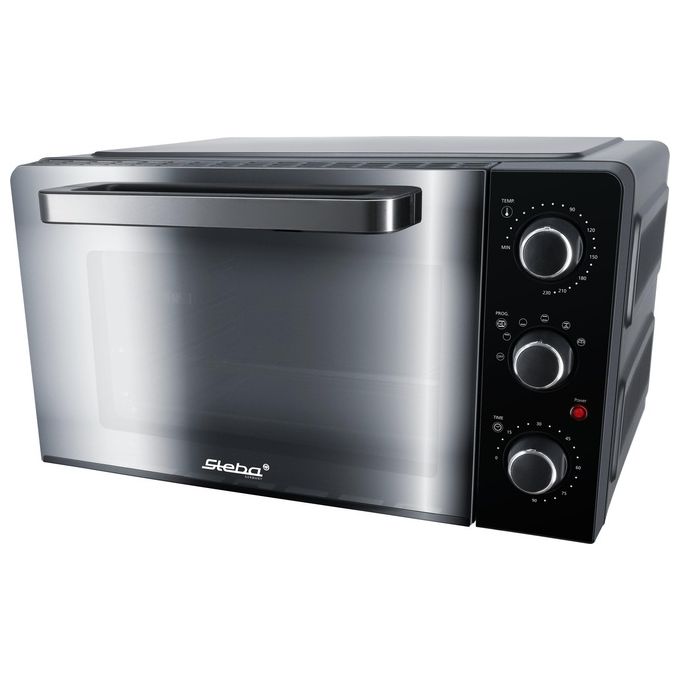 Steba KB 224 Forno per Barbecue 24 L 1500 W Doppia Porta in Vetro Nero Interno Privi di PFAS (43x35x30 cm) colore Nero