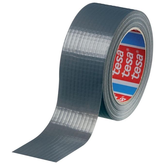 Tesa 04610-00003-00 Nastro Americano Duct Tape Telato Rinforzato PE PET 50 mm x 25 m colore Nero
