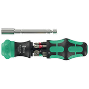 Wera 05051519001 Kraftform Kompakt 28 RA 1 Set di cacciaviti con funzione di cricchetto 6 pezzi colore Nero-Verde