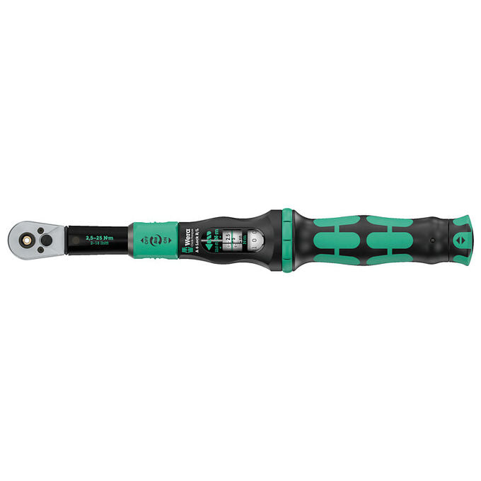 Wera 05075694001 Click-Torque Lock A 6 R-L Chiave dinamometrica 1-4'' 2,5-25 Nm ±4% Acciaio colore Nero