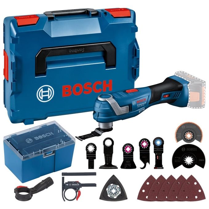 Bosch Professional 06018G2002 GOP 18V-34 Utensile Multifunzione a Batteria Motore Brushless Vibration Control Snap-In System Impugnatura Sottile 180 mm compatibile AMPShare colore Nero