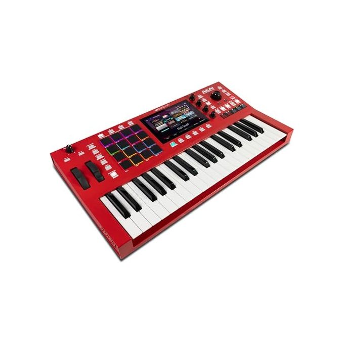 Akai Professional MPCKEY37 MPC Key 37 Tastiera Controller Standalone 37 Tasti Synth Action 16 Pad RGB Wi-Fi Bluetooth Display Touch 7'' colore Rosso