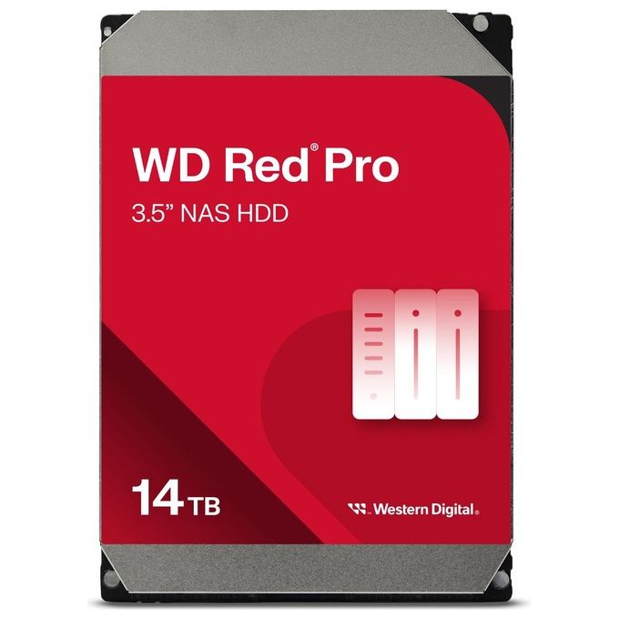 Western Digital Red WD142KFGX, Hard Disk Interno 14 TB, 7200 RPM, 3.5'', SATA III