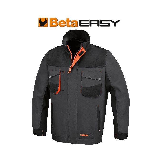 Beta 079090804 7909G Giacca da lavoro T-C canvas 65% poliestere 35% cotone 260 g con tasche e polsini regolabili colore Nero
