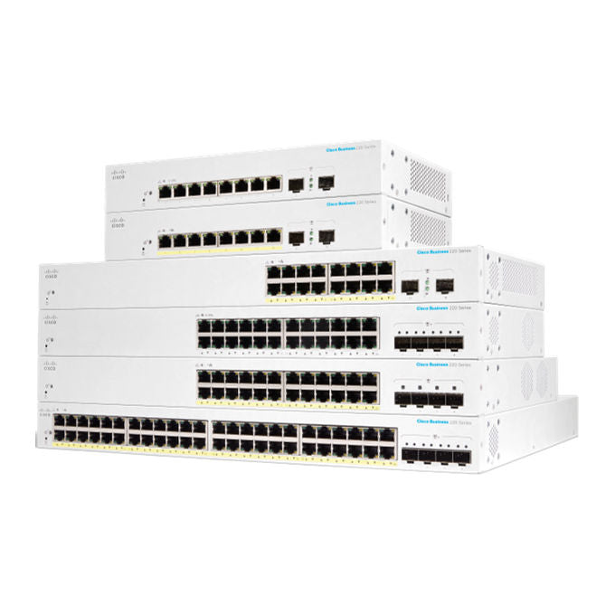 Cisco CBS220-48T-4X-EU Switch di Rete Gestito L2 48 Porte Gigabit Ethernet 4 Slot SFP+ colore Bianco