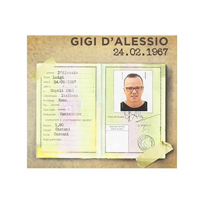 Sony CD Audio Gigi D'Alessio 24 Febbraio 1967 Sanremo 2017 11 Tracce Musica Italiana