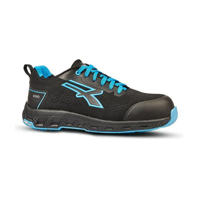 U-Power 0RE20036-38 Deon ESD Scarpe antinfortunistiche Scarpe da ginnastica antinfortunistiche Unisex con protezione della punta antiscivole traspiranti colore Blu Nero