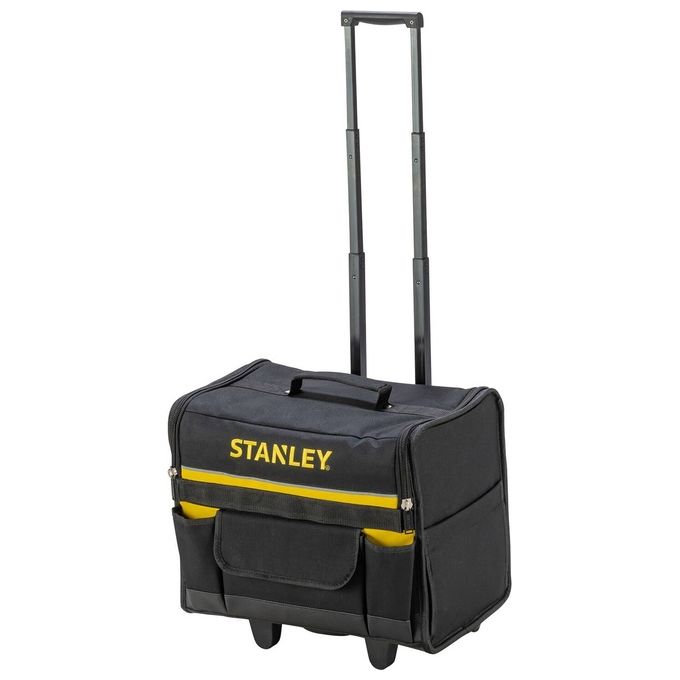 Stanley 1-97-515 Trolley Portautensili Borsa Rigida con Ruote Nylon 600D 25 L 15 Kg colore Nero