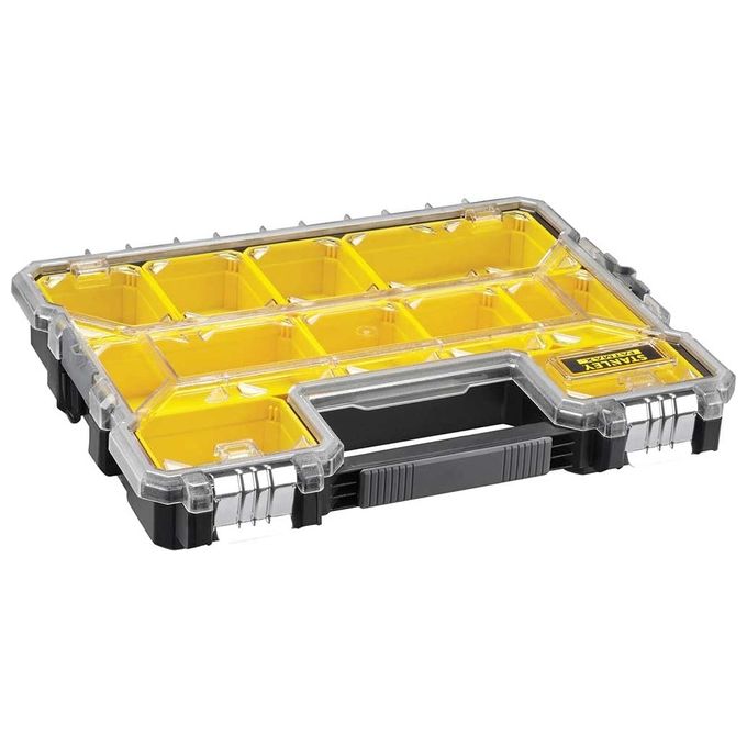 Stanley 1-97-517 FatMax Organizer Professionale 10 Vaschette Rimovibili IP53 PRO-STACK 6,68 L colore Giallo