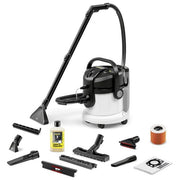 KÄRCHER 1.081-170.0 SE 4 Plus Lavatappeti 3 in 1 con Serbatoio 4 L per Acqua Pulita e Acqua Sporca Bocchetta per Pavimenti Duri e Tappezzeria colore Nero