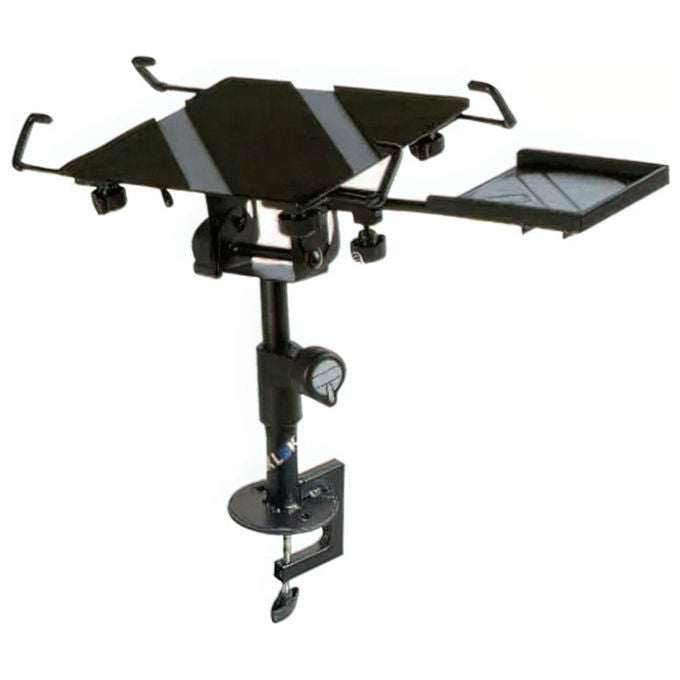 QUIK-LOK 10.00762 Supporto per laptop con fissaggio da tavolo regolabile in altezza e profondita' colore Nero
