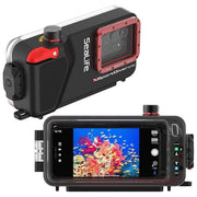 SeaLife SL405 SportDiver Ultra Custodia subacquea per smartphone Compatibile con iPhone e Android Fino a 40 metri colore Nero