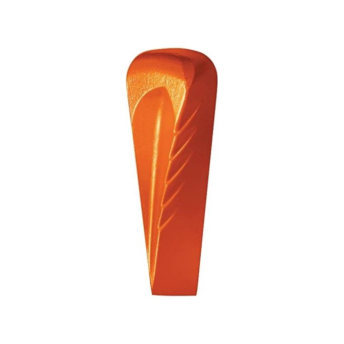 Fiskars 1000600 Cuneo da Spacco Elicoidale in Acciaio Forgiato Temprato 36-42 HRC con Testa Arrotondata e Zigrinature Antirimbalzo colore Arancione