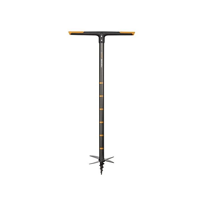 Fiskars 1000640 QuikDrill Trivella Manuale Diametro 20 cm Lunghezza 110 cm Peso 2.4 Kg colore Nero-Arancione