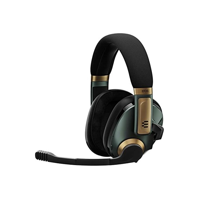 Epos H3PRO HYBRID Cuffie Gaming Wireless Bluetooth 5.2 ANC Microfono a Stelo 38h Autonomia colore Verde