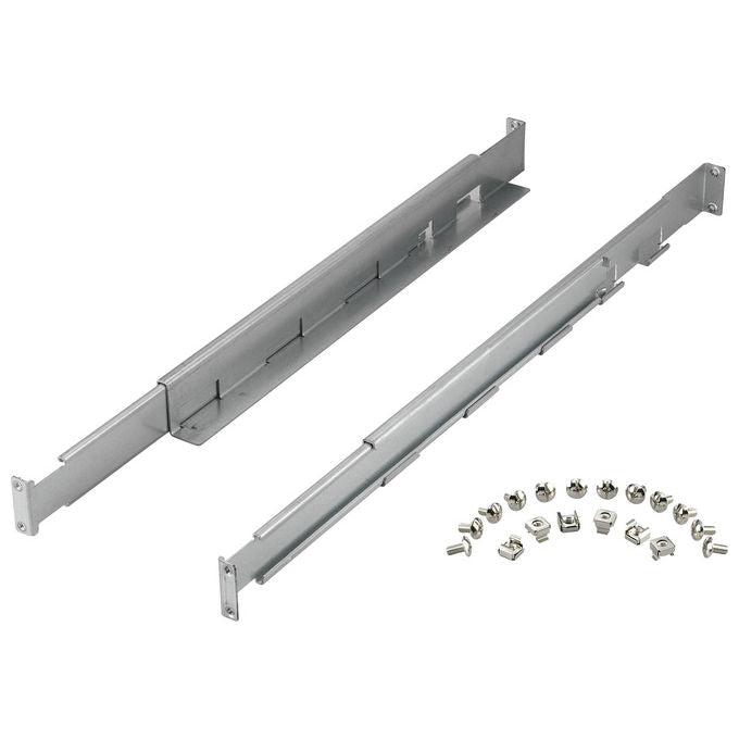 PowerWalker 10120531 RK2 Kit di guide per scaffale compatibile con VFI 6000P RT LCD e VFI 10000P RT LCD colore Argento