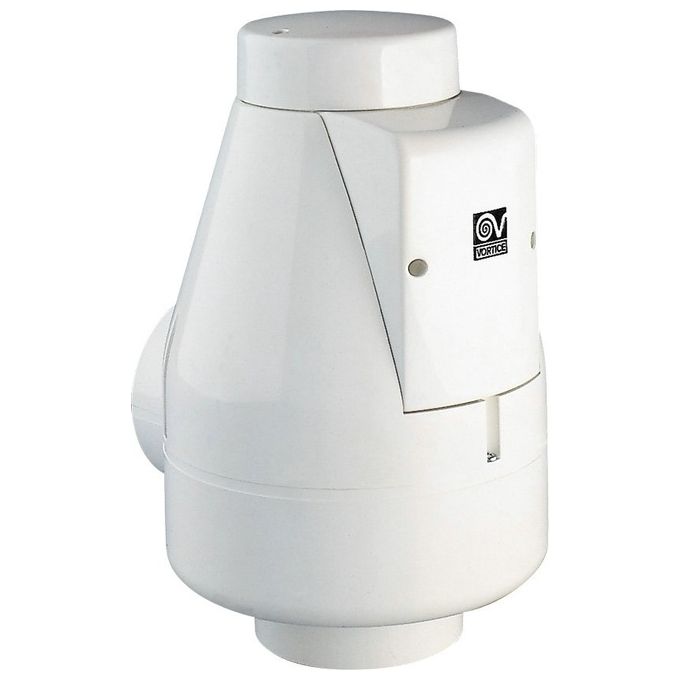 Vortice 10204 Angol K Aspiratore Centrifugo In-Line Doppia Velocita' 140 m³-h 35W 100 mm colore Bianco