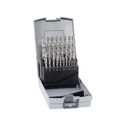 Alpen 102219100 HSS-E Set di punte elicoidali per metallo 19 pz 1-10 mm cobalto colore Grigio