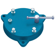HEUER 82057000 Piastra girevole per morsetto da banco 120mm rotazione continua bloccabile colore blu martellato
