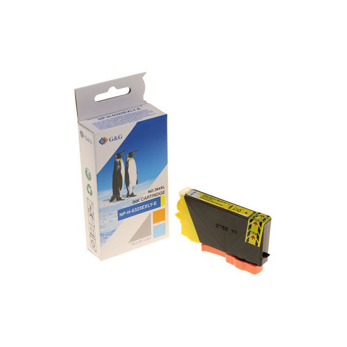 GandG, Cartuccia Inchiostro Giallo, Compatibile con HP 364XL-CB325EE, 13.60ml