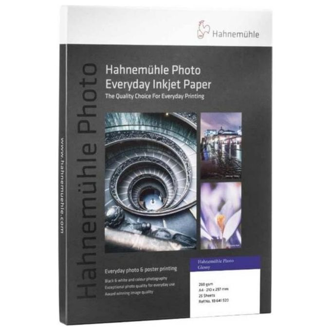 Hahnemuhle Carta Fotografica Brillante A4 260g-m² 25 Fogli