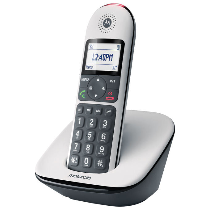 Motorola CD5001, Telefono DECT, Identificatore di chiamata, Grigio, Vivavoce