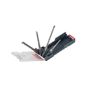 Kwb 109164 Set Punte per Trapano a Percussione SDS Plus 4 pezzi 5 6 8 10 mm per Calcestruzzo e Muratura