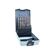 Alpen 09083825 Pro KP 19 Set di punte per trapano HSS 19 pezzi diametri da 1 0 a 10 0 mm con incrementi da 0 5 mm colore Nero