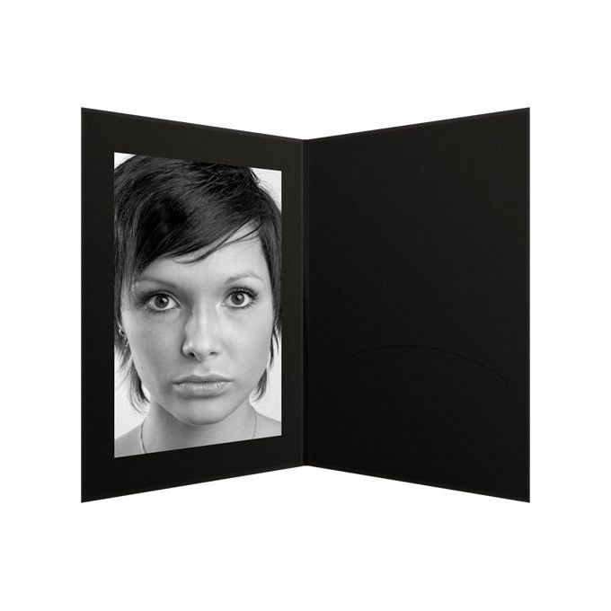 Daiber Cartoncino Portafoto con Passepartout 13x18cm Nero 100 Pezzi