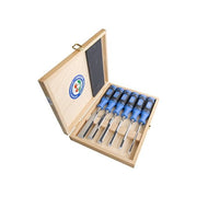 Kirschen 1108000 Set di Scalpelli per Intaglio Legno 6 Pezzi Manico Bicomponente Acciaio 61 HRC in Scatola di Legno