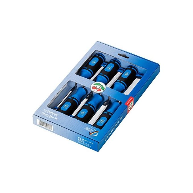 Kirschen 1118000 Set di Scalpelli 6 Pezzi Qualita' Premium Facile da Usare colore Nero