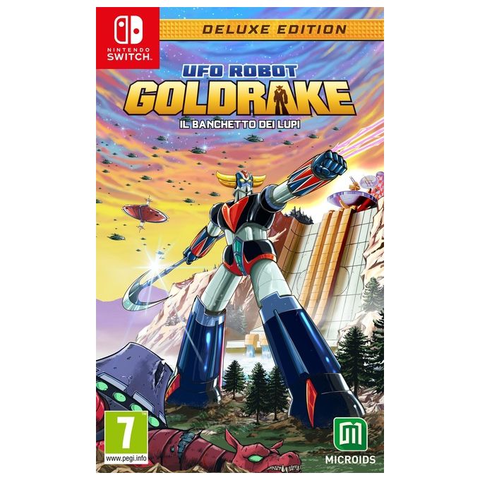 Microids 3701529508400 Ufo Robot Goldrake Il Banchetto Dei Lupi Deluxe Edition Videogioco per Nintendo Switch Lingua Italiana colore Nero